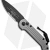 Microtech LUDT Gray Automatic Knife (3.4" Black Serr) 135-2GY -Microtech Microtech LUDT Gray Auto Black Serr 135 2GY BHQ 10567 jr