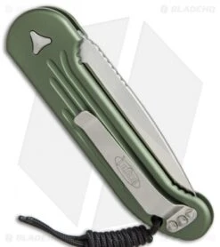 Microtech LUDT Automatic Knife OD Green (3.4" Satin) 135-4OD -Microtech Microtech LUDT OD green satin 135 4OD BHQ 51948 er side