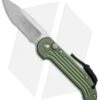 Microtech LUDT Automatic Knife OD Green (3.4" Satin Serr) 135-5OD -Microtech Microtech LUDT OD green satin serr 135 5OD BHQ 51951 er