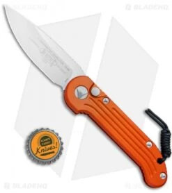 Microtech LUDT Automatic Knife Orange (3.4" Satin) 135-4OR -Microtech Microtech LUDT Orange Satin 135 4OR BHQ 75239 jr bottlecap 1