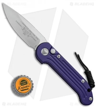 Microtech LUDT Automatic Knife Purple (3.4" Satin) 135-4PU 6 Microtech LUDT Automatic Knife Purple (3.4" Satin) 135-4PU - Image 4