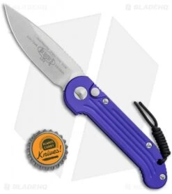 Microtech LUDT Automatic Knife Purple (3.4" Stonewash) 135-10PU -Microtech Microtech LUDT Standard Purple SW 135 10PU BHQ 110721 jr bottlecap 1