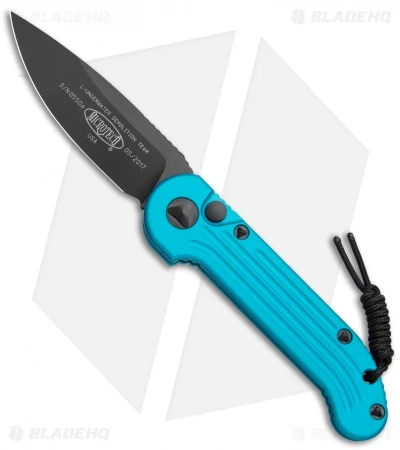 Microtech LUDT Automatic Knife Turquoise (3.4" Black) 135-1TQ 3 Microtech LUDT Automatic Knife Turquoise (3.4" Black) 135-1TQ