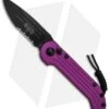 Microtech LUDT Automatic Knife Violet (3.4" Black Serr) 135-2VI -Microtech Microtech LUDT Violet Black Serr 135 2VI BHQ 68510 jr
