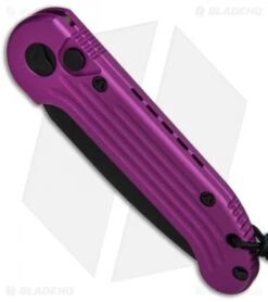Microtech LUDT Automatic Knife Violet (3.4" Black Serr) 135-2VI -Microtech Microtech LUDT Violet Black Serr 135 2VI BHQ 68510 jr spine