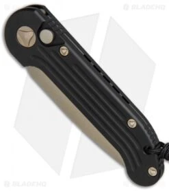 Microtech LUDT Automatic Knife Black (3.4" Bronze) 135-13 -Microtech Microtech LUDT black bronze bronze BHQ 77283 er spine