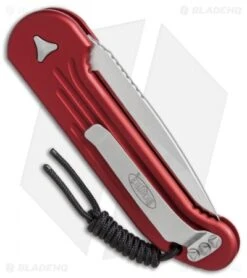 Microtech LUDT Automatic Knife Red (3.4" Satin) 135-4RD 7 Microtech LUDT Automatic Knife Red (3.4" Satin) 135-4RD -Microtech Microtech LUDT red satin 135 4RD BHQ 51949 er side