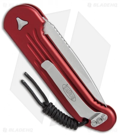 Microtech LUDT Automatic Knife Red (3.4" Satin) 135-4RD 5 Microtech LUDT Automatic Knife Red (3.4" Satin) 135-4RD - Image 3