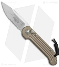 Microtech LUDT Automatic Knife Tan (3.4" Satin Serr) 135-5TA