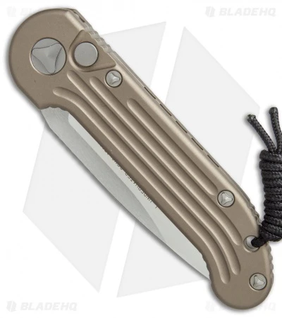 Microtech LUDT Automatic Knife Tan (3.4" Satin Serr) 135-5TA 4 Microtech LUDT Automatic Knife Tan (3.4" Satin Serr) 135-5TA - Image 2