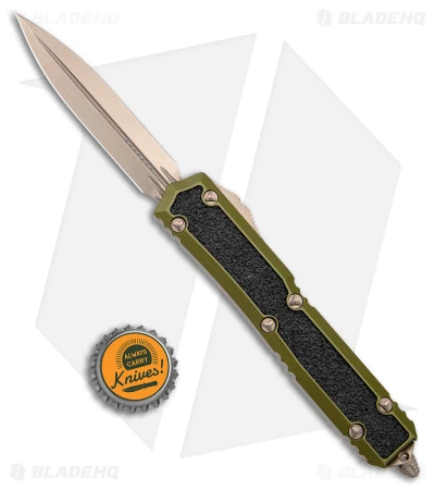Microtech Makora D/E Signature Series OD Green (3.4" Bronze) 6 Microtech Makora D/E Signature Series OD Green (3.4" Bronze) - Image 4
