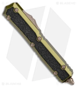 Microtech Makora D/E Signature Series OD Green (3.4" Bronze) 7 Microtech Makora D/E Signature Series OD Green (3.4" Bronze) -Microtech Microtech Makora DE Signature Series OD Green Black Inlay Bronze BHQ 180414 jr spine