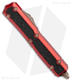 Microtech Makora D/E Signature Series OTF Automatic Knife Red (3.4" Bronze) -Microtech Microtech Makora DE Signature Series OTF Auto Red Bronzed BHQ 179046 jr spine