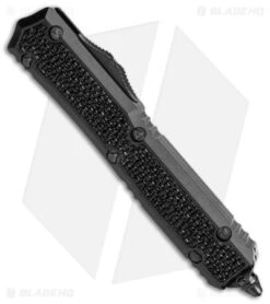 Microtech Marfione Makora II D/E OTF Auto Stingray Inlay (3.25" Apocalyptic DLC) -Microtech Microtech Makora II DE Auto Dagger Stingray Inlay Apacolyptic DLC BHQ 146698 jr spine