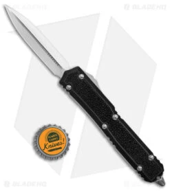 Microtech Marfione Makora II D/E OTF Auto Stingray Inlay (3.25" Mirror Polish) -Microtech Microtech Makora II DE Auto Dagger Stingray Inlay Mirror Polish BHQ 146692 jr bottlecap
