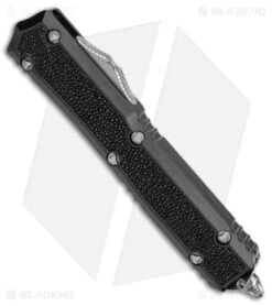 Microtech Marfione Makora II D/E OTF Auto Stingray Inlay (3.25" Mirror Polish) -Microtech Microtech Makora II DE Auto Dagger Stingray Inlay Mirror Polish BHQ 146692 jr spine