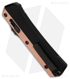 Microtech Marfione Custom Glykon OTF Auto Knife Black (3.75" Tiger Mai Damascus) -Microtech Microtech Marfione Custom Glykon OTF AK Black ein Tiger Mai Damascus BHQ 180604 td side