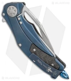 Marfione Custom Mini Matrix R Knife CF/Asteria Blue (3.25" Stonewash) 8 Marfione Custom Mini Matrix R Knife CF/Asteria Blue (3.25" Stonewash) -Microtech Microtech Marfione Custom Mini Matrix R cf asteria blue sw BHQ 71049 er side