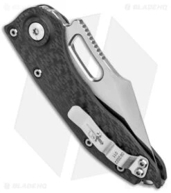 Microtech Marfione Custom Stitch Auto Knife Diamondwash CF (TT Hardware) -Microtech Microtech Marfione Custom Stictch Auto Borka CF Mirror BHQ 175980 jr side