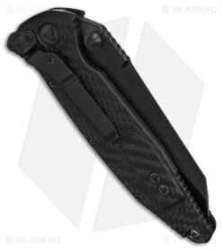 Microtech Marfione Customs Socom Elite Warcom Liner Lock Knife (4" Black) -Microtech Microtech Marfione Customs Liner Lock Socom Elite Warcom 4in Satin DLC BHQ 152362 td side