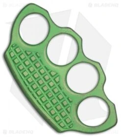 Microtech Marfione Hand Tank Four-Finger Knuckle Paperweight (Antique Green Ti)