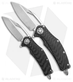 Microtech Marfione Custom Mini Matrix R Knife Carbon Fiber (Two-Tone Stonewash) -Microtech Microtech Marfione Mini Matrix R Carbon Fiber BHQ 12860 Matrix R Carbon Fiber BHQ 49021 jr