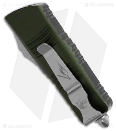 Microtech Mini Troodon Hellhound SS Automatic OTF Knife OD Green (1.9" SW) 5 Microtech Mini Troodon Hellhound SS Automatic OTF Knife OD Green (1.9" SW) - Image 3