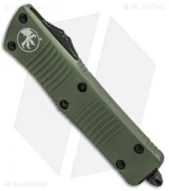 Microtech Troodon S/E OTF Automatic Knife OD Green (3" Black Serr) -Microtech Microtech OD Green Troodon DE OTF Auto Black Serr 138 2OD BHQ 92402 jr spine