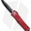 Microtech Combat Troodon D/E OTF Auto Knife Red (3.8" Black Full Serr) 142-3RD