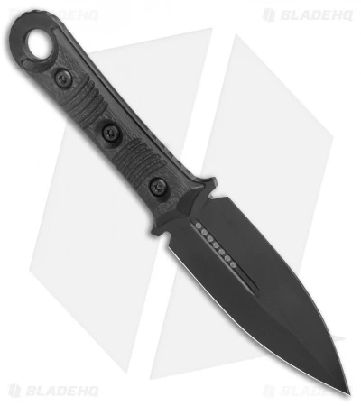 Microtech Borka SBD Fixed Blade Knife Signature Series Carbon Fiber (4.4" DLC) 4 Microtech Borka SBD Fixed Blade Knife Signature Series Carbon Fiber (4.4" DLC) - Image 2