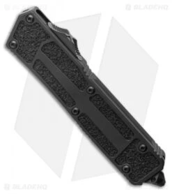 Microtech Scarab II S/E OTF Automatic Knife Black (3.75" Black) 278-1T -Microtech Microtech Scarab II S E OTF Automatic Knife Black Tactical 3.9 Black 278 1T BHQ 124411 LS Spine