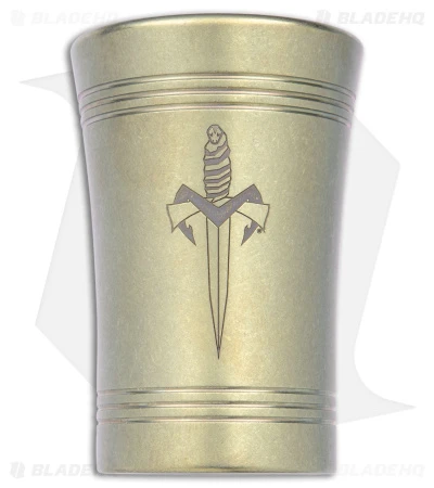 Microtech Shot Glass BL 1 Dagger Gold Titanium 3 Microtech Shot Glass BL 1 Dagger Gold Titanium