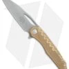 Microtech Sigil MK6 Frame Lock Knife Brass W/Damascus Insert (3.75" Apocalyptic) -Microtech Microtech Sigil MK6 Brass Damascus insert apocalyptic BHQ 77781 jr