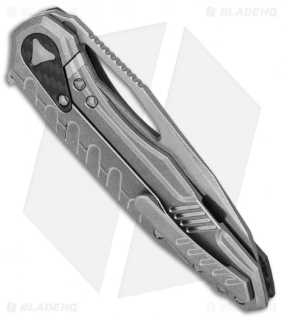 Microtech Sigil MK6 Frame Lock Knife Carbon Fiber (3.75" Stonewash) 4 Microtech Sigil MK6 Frame Lock Knife Carbon Fiber (3.75" Stonewash) - Image 2