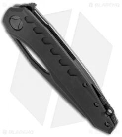 Microtech Sigil MK6 Frame Lock Knife Black (3.75" Black DLC Full Serr) -Microtech Microtech Sigil MK6 FL Black Black Full Serr 196 3DLCT BHQ 75226 jr spine