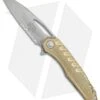 Microtech Sigil MK6 Frame Lock Knife Brass (3.75" Apocalyptic Serr)