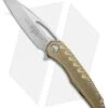 Microtech Sigil MK6 Frame Lock Knife Brass (3.75" Stonewash)