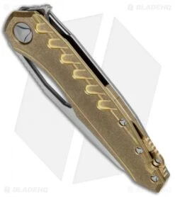 Microtech Sigil MK6 Frame Lock Knife Brass (3.75" Stonewash) 7 Microtech Sigil MK6 Frame Lock Knife Brass (3.75" Stonewash) -Microtech Microtech Sigil MK6 FL Brass SW 196 10BR BHQ 76600 jr spine