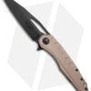 Microtech Sigil MK6 Frame Lock Knife Tan Al (3.75" Black DLC)