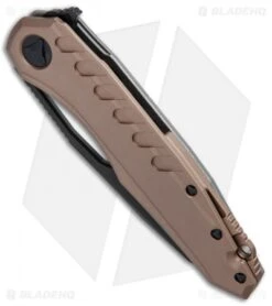 Microtech Sigil MK6 Frame Lock Knife Tan Al (3.75" Black DLC) -Microtech Microtech Sigil MK6 FL Tan Al Black DLC 196 1DLCTA BHQ 74530 jr spine