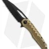Microtech Sigil MK6 Frame Lock Knife Brass/Black (3.75" DLC Full Serr) 2 Microtech Sigil MK6 Frame Lock Knife Brass/Black (3.75" DLC Full Serr) -Microtech Microtech Sigil MK6 brass dlc full serr BHQ 75886 er