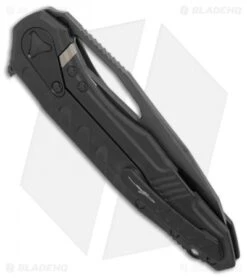 Microtech Signature Series Sigil MK6 Knife Tactical Al (3.8" Black Serr) -Microtech Microtech Sigil MK6 tactical al black serr BHQ 74286 er side