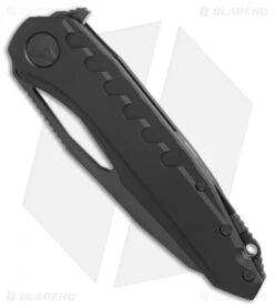 Microtech Signature Series Sigil MK6 Knife Tactical Al (3.8" Black Serr) -Microtech Microtech Sigil MK6 tactical al black serr BHQ 74286 er spine