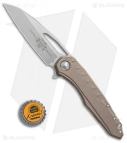 Microtech Sigil MK6 Frame Lock Knife Tan Al (3.75" Stonewash) -Microtech Microtech Sigil MK6 tan al sw BHQ 75697 er bottlecap