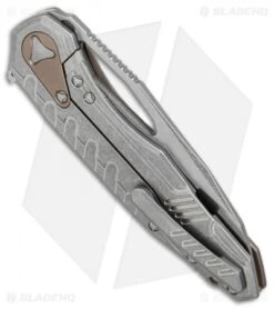 Microtech Sigil MK6 Frame Lock Knife Tan Al (3.75" Stonewash) -Microtech Microtech Sigil MK6 tan al sw BHQ 75697 er side