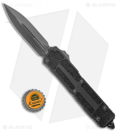 Microtech Signature Series Scarab II Dagger OTF Knife Black (3.75" Black DLC) 6 Microtech Signature Series Scarab II Dagger OTF Knife Black (3.75" Black DLC) - Image 4