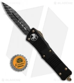 Microtech Signature Series Troodon OTF Knife Bronze Hardware (3" Damascus) -Microtech Microtech Signature Series Troodon OTF Bronze Hardware Damascus 138 16 BHQ 86932 jr bottlecap