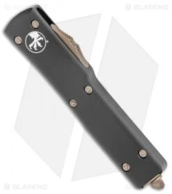 Microtech Signature Series UTX-70 S/E OTF Automatic Knife (2.4" Bronze) -Microtech Microtech Signature Series UTX 70 DE OTF Auto Bronze Apocalyptic 148 13AP BHQ 136901 jr spine