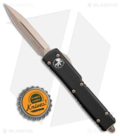 Microtech Signature Series UTX-70 D/E OTF Automatic Knife Black (2.4" Bronzed) -Microtech Microtech Signature Series UTX 70 DE OTF Auto Bronzed BHQ 178399 jr bottlecap