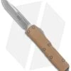 Microtech Signature Series UTX-85 OTF Auto Knife Tan G-10 (3.1" Apocalyptic) -Microtech Microtech Signature Series UTX 85 DE OTF Auto Tan G 10 SW BHQ 135436 jr